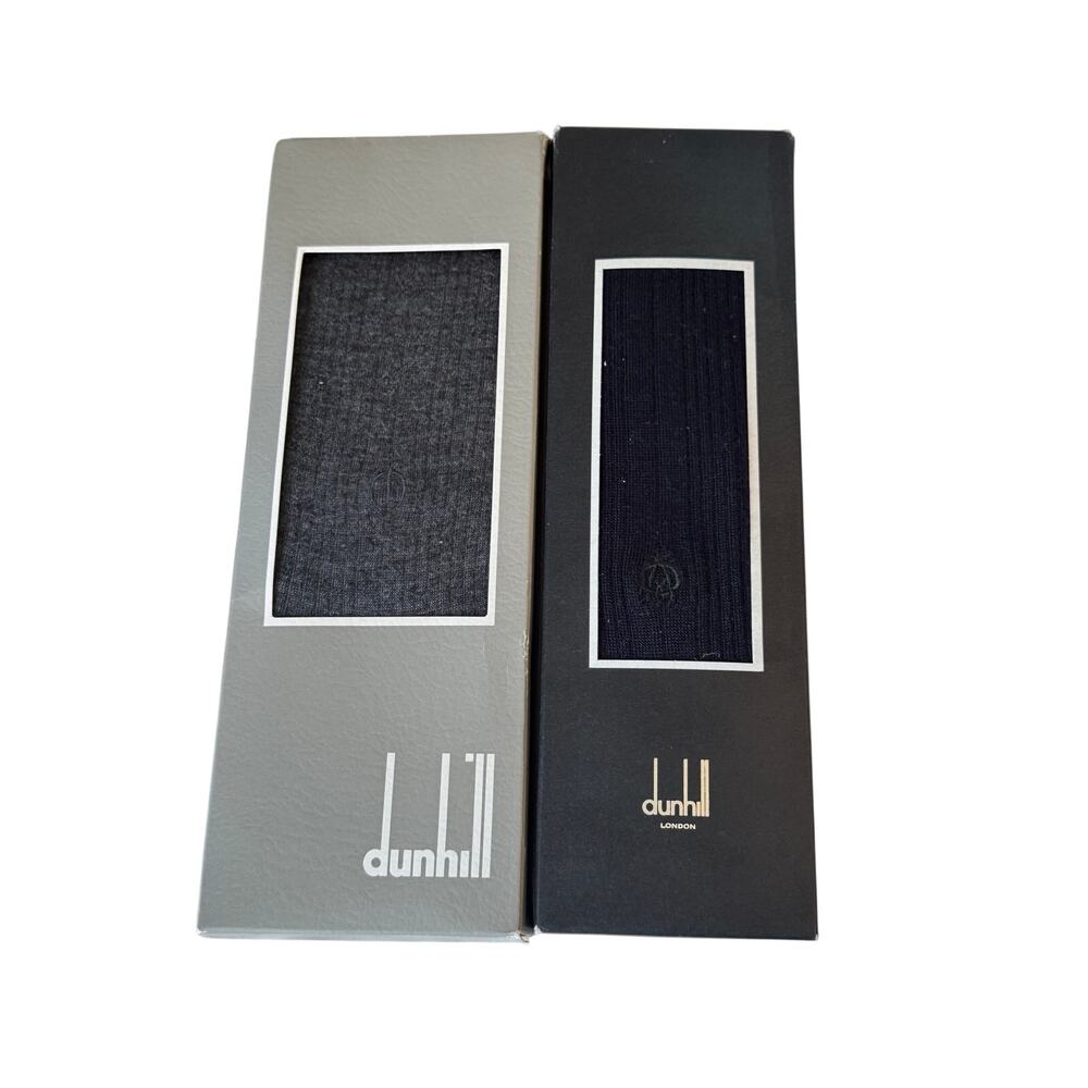 2 Pr. Dunhill Dress Socks Black & Gray